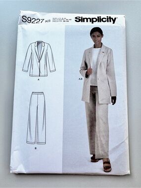 Simplicity, sewing pattern women’s blazer and comfy pants
